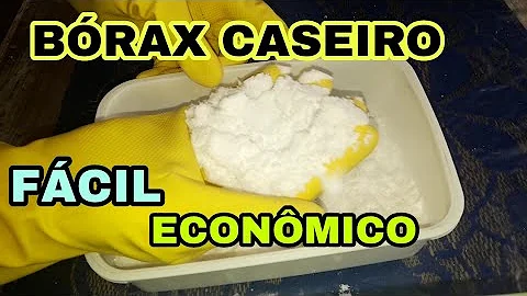 Como fazer bórax ingredientes?
