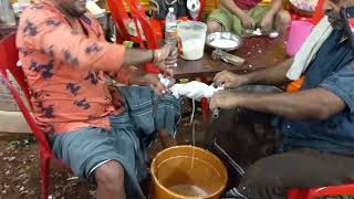 Coconut Milk Extraction for making Paysam - Marriage lunchon