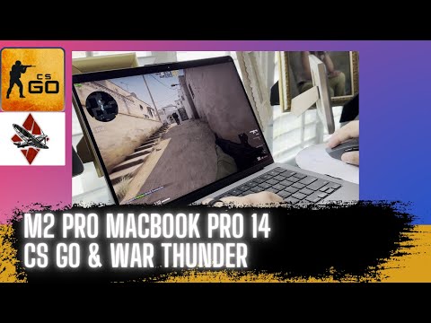 M2 Pro Gaming - Macbook Pro 14 - CS GO & War Thunder Gameplay