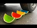 Experiment Car Vs Jelly Vs Watermelon Crushing Crunchy Soft Things By Car