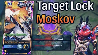 Target Lock!! ~ Moskov | Crazy Reactions😂 | Top Global Lesley Build and Emblem