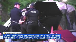Court records show names of 6 protesters arrested at UNC