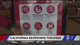 California announces it is reopening movie theaters
