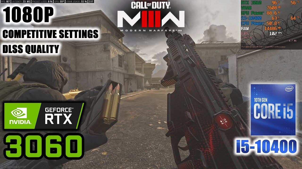 Modern Warfare 3 War Mode | RTX 3060 + i5 10400 | 1080P