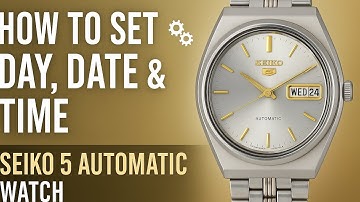 How to Time  Date Day Settings #seiko 5 #men #watch with #date #day #pranavawatchgallery #automatic 