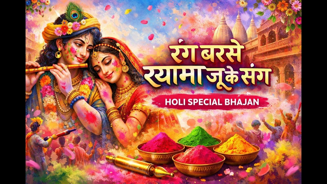 रंग बरसे श्यामा जू के संग | Shyama Ju Holi Bhajan 2026 | Barsana Holi Bhajan | Shyama Ju Holi Song