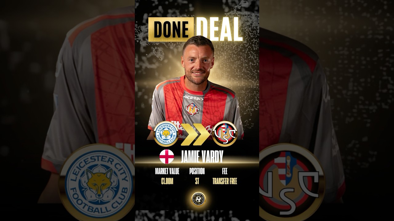 🚨 Jamie Vardy from Leicester City to Cremonese ✅ Done Deal 