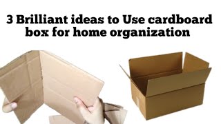 Why I Never Throw Away Cardboards -Explore these 3  Impressive DIY ldeas