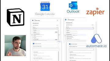 How to integrate Google Calendar and Microsoft Outlook events into an existing Notion database