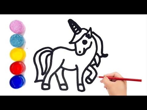 KRISHNA Unicorn Art Drawing and Painting Set with