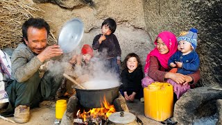 Ramadan in Bamiyan, Cave Dwellers Cook Zucchini for Iftar, Simple Food, Simple Life, Lantern Life.