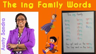 The 'ing' Family Words | Blending Letter Sounds | Phonics |Learning to Read and Spell |Rhyming Words