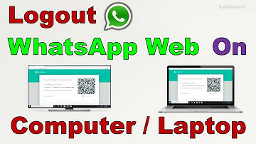 How to Log Out Whatsapp Web On Computer/Laptop