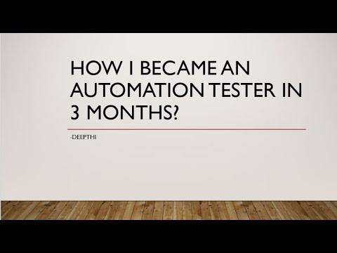 How I became an Automation Tester