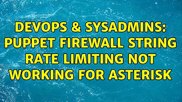 DevOps & SysAdmins: Puppet Firewall string rate limiting not working for Asterisk