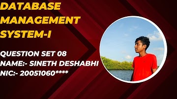 Database Management system | Java Institute for Advanced Technology | Question set number 08