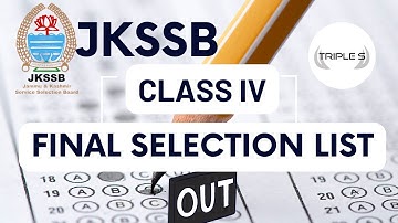 Good News : Class IV Final Selection List Out