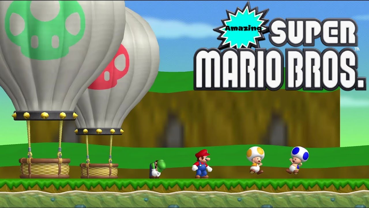 Amazing Super Mario Bros. World 1 100% (No Damage) - YouTube