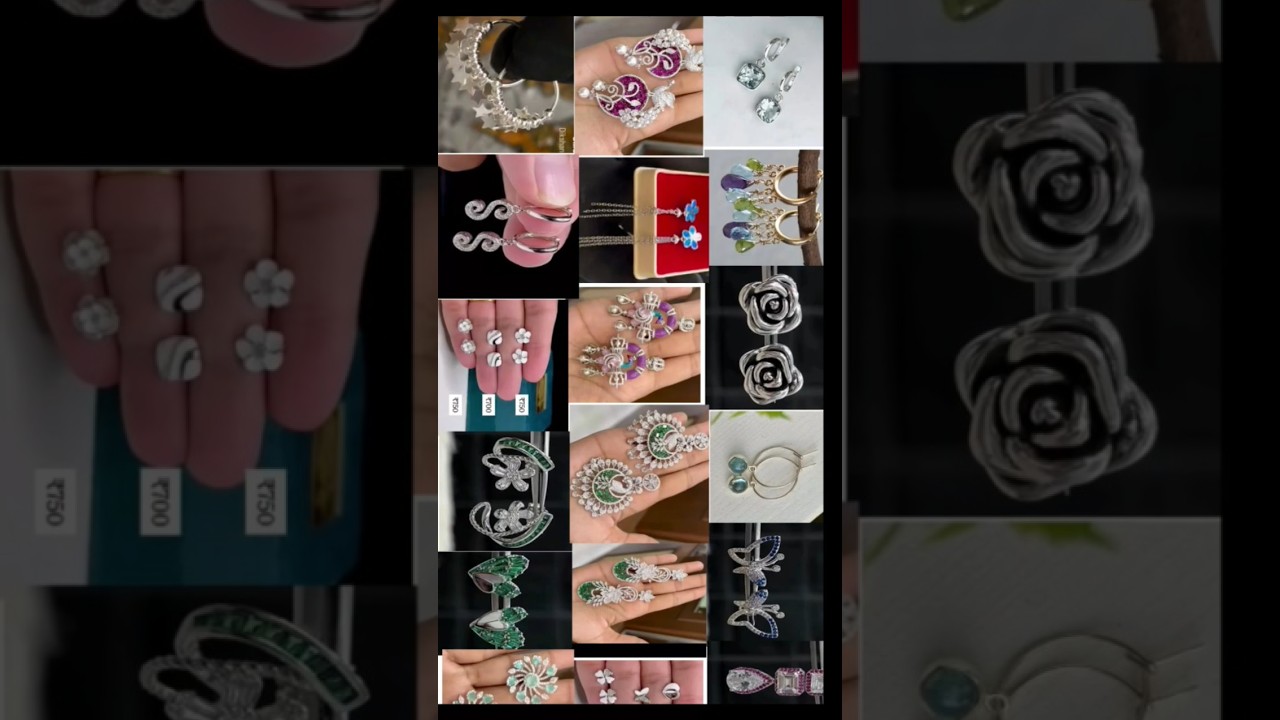 silver earrings designs 