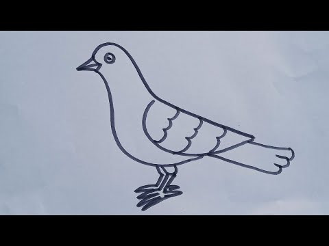 Drawing of a laughing pigeon on Craiyon