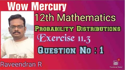 Class 12 Maths / Ex - 11.3 / Q.No. 1 / Raveendran R / tn