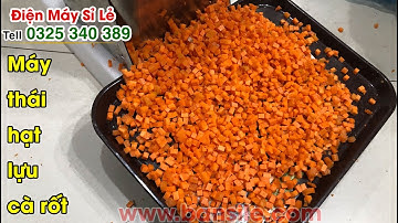 Máy thái - cắt - xắt hạt lựu củ cà rốt cỡ 6mm đang bán chạy nhất hiện nay