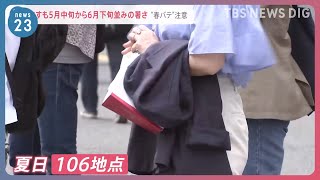 「滝のような汗」季節外れの暑さ　急激な気温の変化で病院には“春バテ”を訴える人も…【news23】｜TBS NEWS DIG