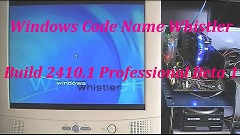Microsoft Windows Whistler Professional [Build 2410.1 Beta 1]