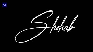 How to make Signature Logo Animation - After effects Tutorial