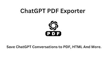 How to Export ChatGPT Conversation to PDF, Markdown, HTML, CSV, Excel, or JSON in 2025