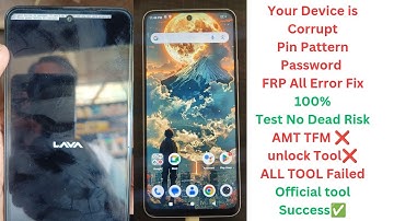 Lava yuva 2 LXX514 Frp Remove | your device is corrupted Hang On logo Fix @Gsmbhaijaan