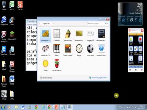 Vídeo: Como Instalar Um Gadget Em Sua área De Trabalho
