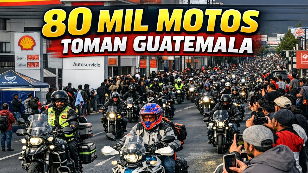 Impactante Caravana del Zorro 2026 en Guatemala | Más de 80 mil motociclistas