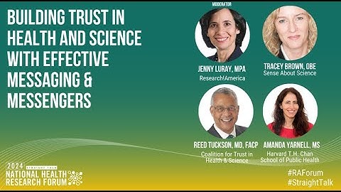 Building Trust in Health and Science with Effective Messaging and Messengers
