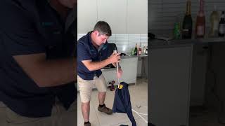 Snake Catcher Removes Feisty Brown Snake From Behind Oven
