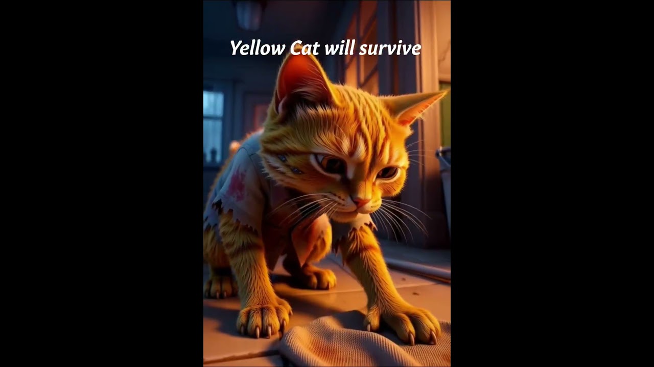 Yellow Cat: Hard working cat will survive
