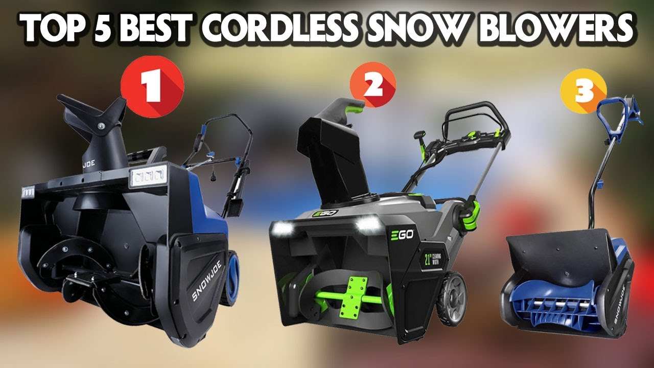 Top 5 Best Cordless Snow Blowers 2025 - Best Snow Joe Cordless Snow ...