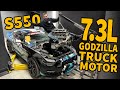7.3L Godzilla-Swapped S550 Mustang | ENGINE IS GOING IN!!! | Episode 2