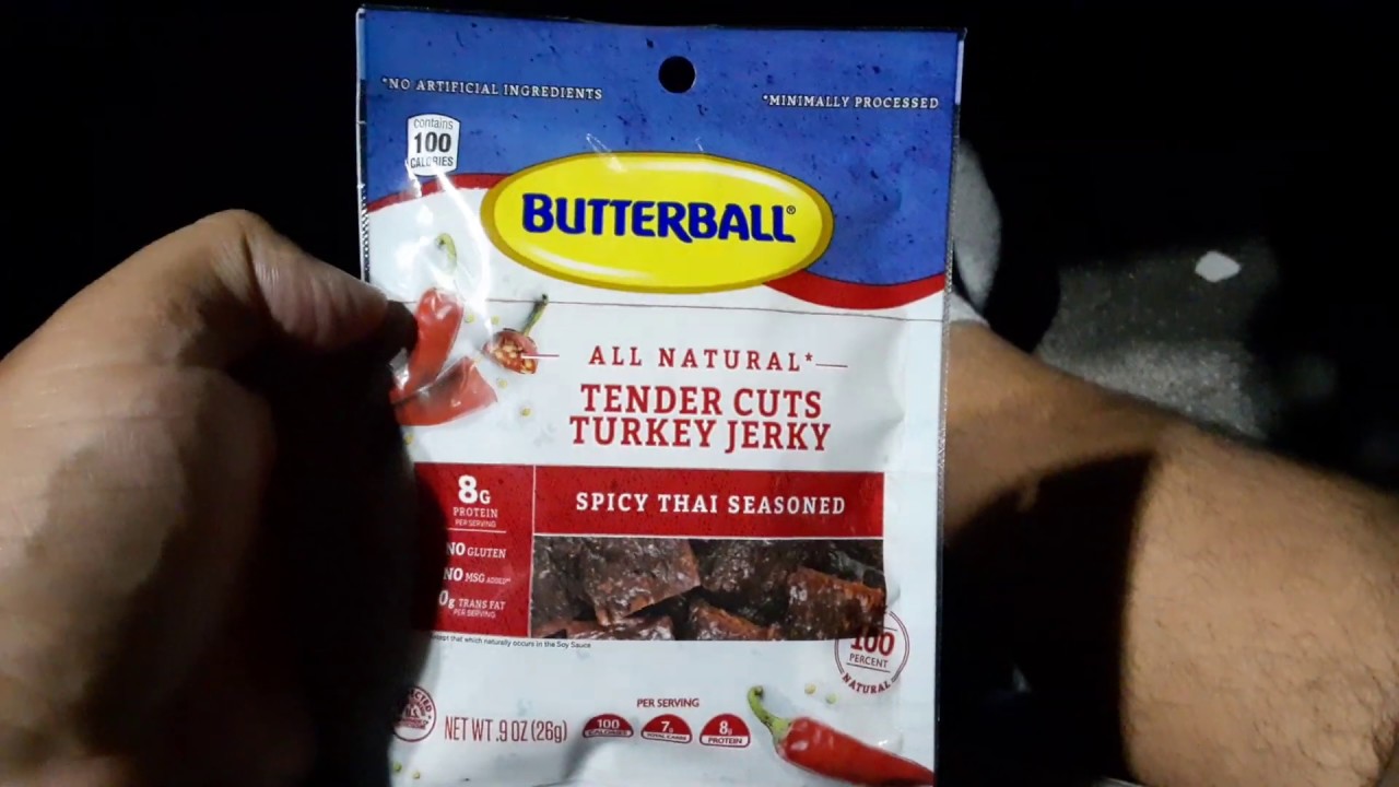 Butterball all natural tender custom Turkey jerky YouTube