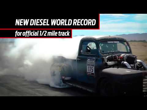 1/2 Mile Diesel Land Speed Record Old Smokey F1 Pikes Peak Racer driven by Scott Birdsall