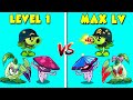 All New &amp; Old Plants Level 1 vs Max Level - PvZ 2 Discovery Plant vs Plant