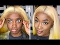 YELLOW Lace Wig Install & Make-Up Tutorial!