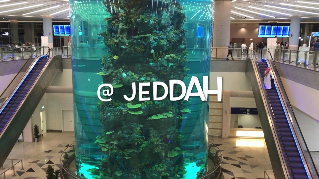 World S Biggest Airport Aquarium Jeddah Saudi Arabia Youtube