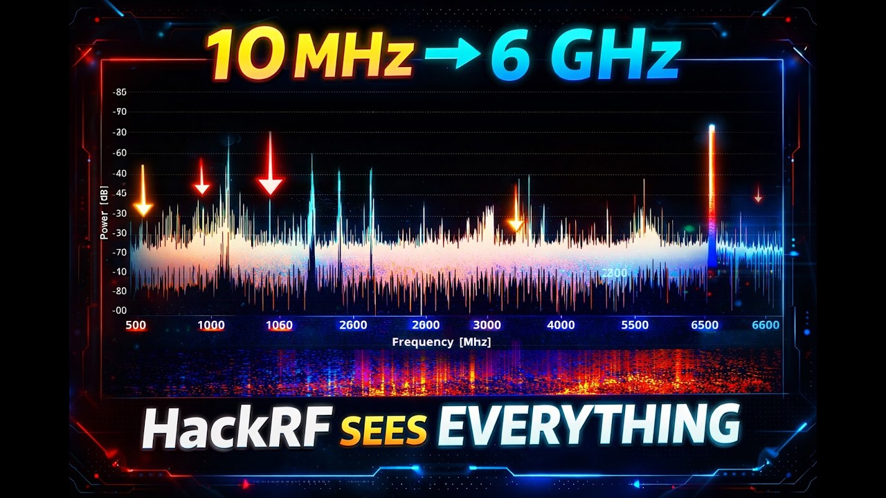 Scanning 10 MHz to 6 GHz in ONE View 🔥 | HackRF Wideband Spectrum ...