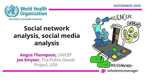 Social network analysis for infodemic management - Angus Thompson & Joe Smyser