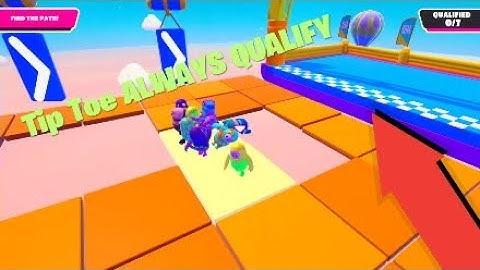 HOW TO ALWAYS QUALIFY IN TiP TOE/TIPS AND TRICKS FALL GUYS