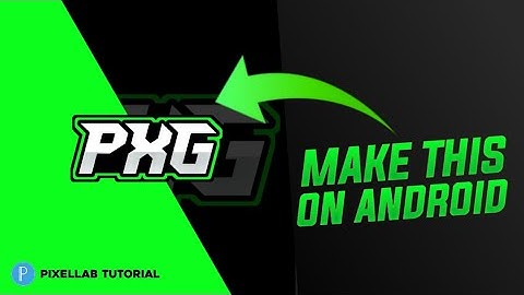 MAKE MASCOT TEXT LOGO ON ANDROID - PIXELLAB TUTORIAL - PUB X GFX