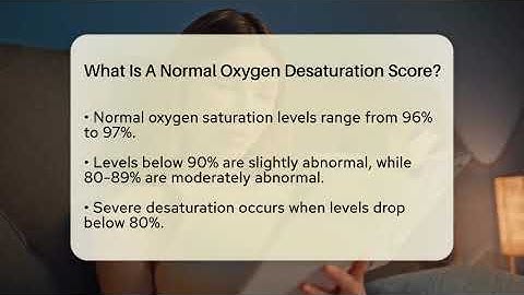 What Is A Normal Oxygen Desaturation Score? - Sleep Apnea Support Network