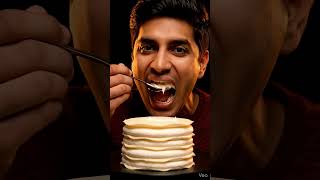 ASMR TALL MILLE-CRÊPE CAKE SINK 🍰☁️ (Soft Fork Squelch &amp; Creamy Mush) No Talking