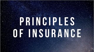 7. Principles of Insurance